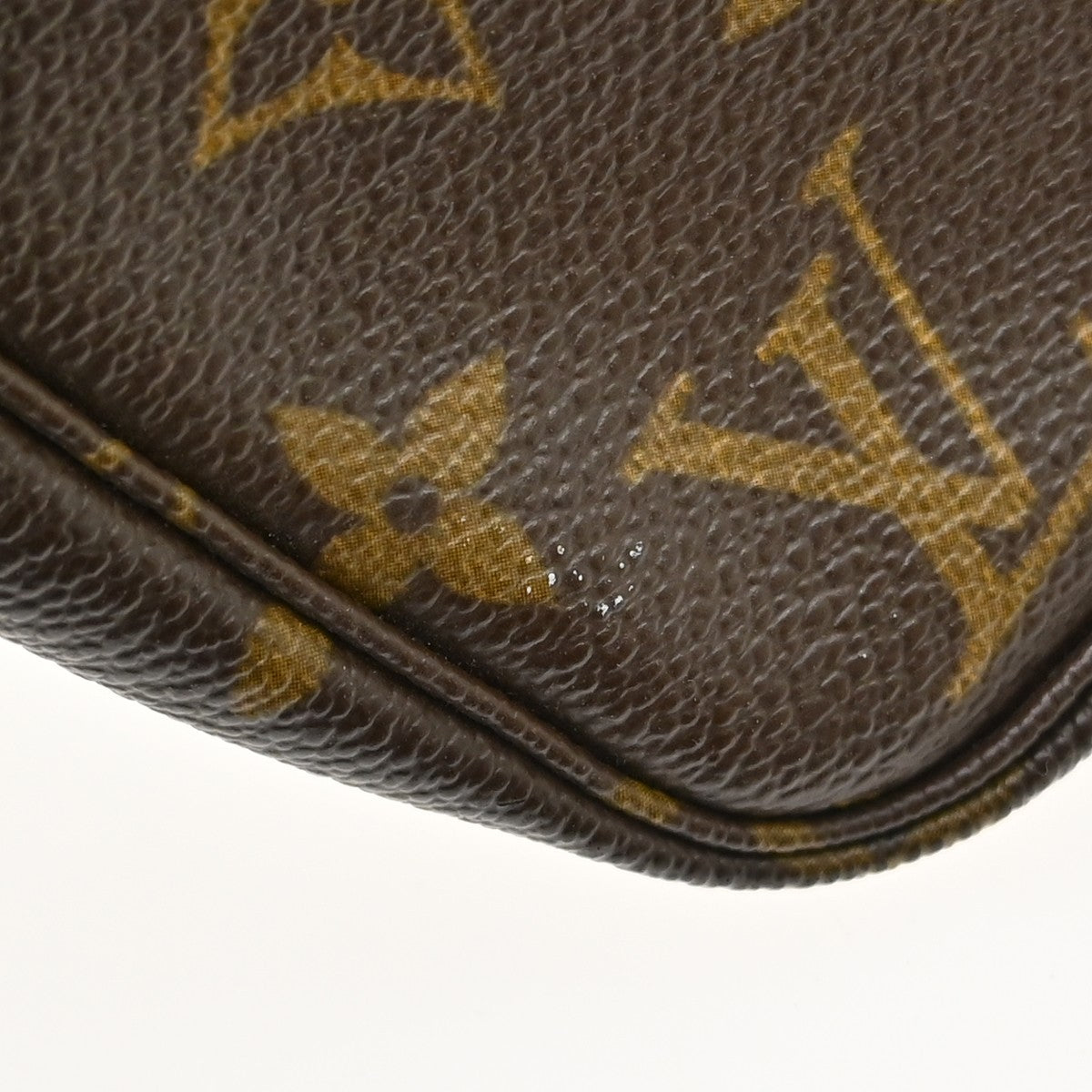 Louis Vuitton Pochette Accessoires Monogram, Brown, Canvas, Clutch