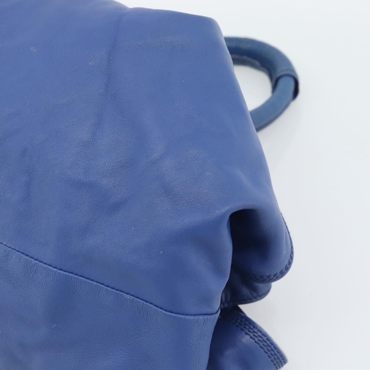 Loewe Anagram Logo Nappa Aire Hand Leather, Blue, Leather, Handbag