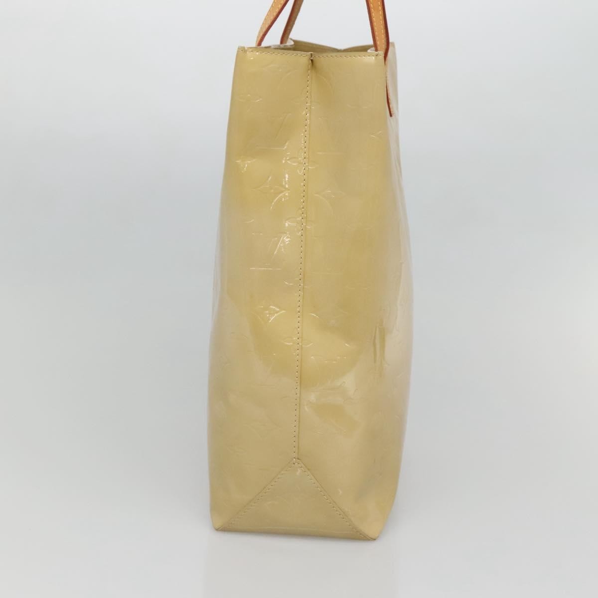 Louis Vuitton Reade Monogram Vernis, Beige, Patent Leather, Handbag