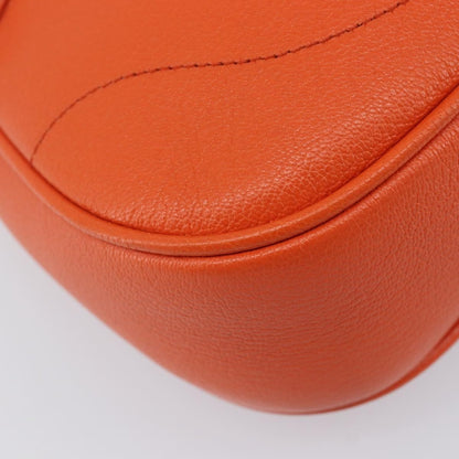 Gucci Aphrodite Leather, Orange, Leather, Shoulder Bag