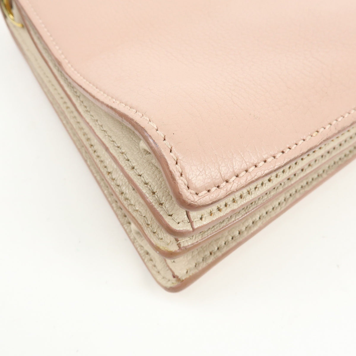 Miu Miu Madras Convertible Compartment Top Handle Leather, Pink, Leather, Handbag