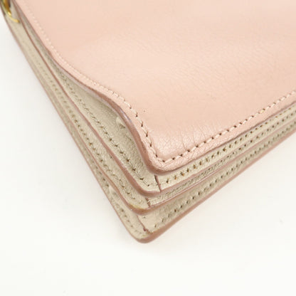Miu Miu Madras Convertible Compartment Top Handle Leather, Pink, Leather, Handbag