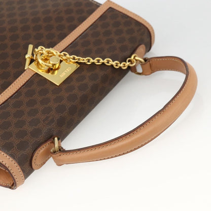 Celine Vintage Handbag Toile Céline, Brown, Canvas, Handbag