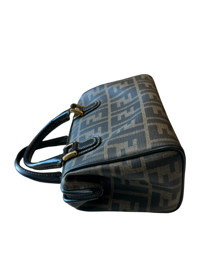 Fendi Zucca Canvas, Brown, Canvas, Handbag