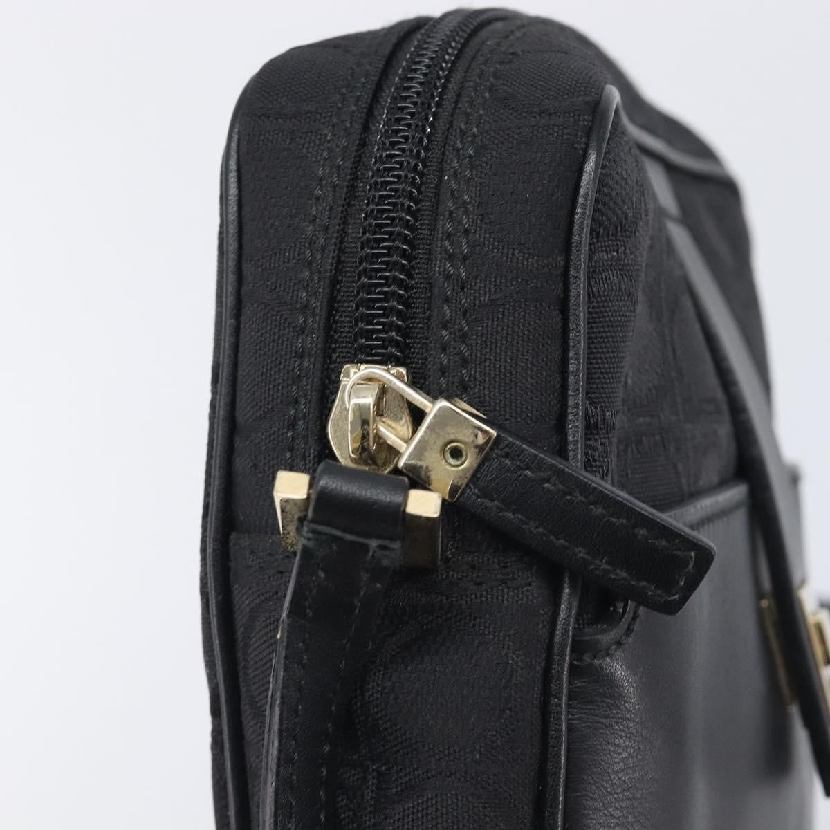 Salvatore Ferragamo Vintage Canvas, Black, Canvas, Shoulder Bag