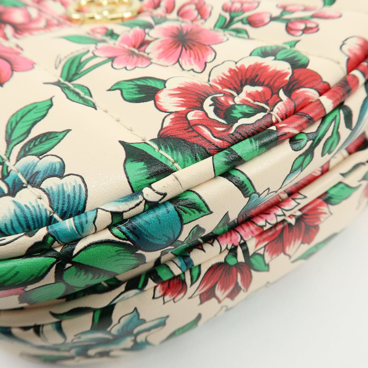 Gucci Interlocking G Heart Diagonal Quilted Leather, Multicolour, Leather, Shoulder Bag