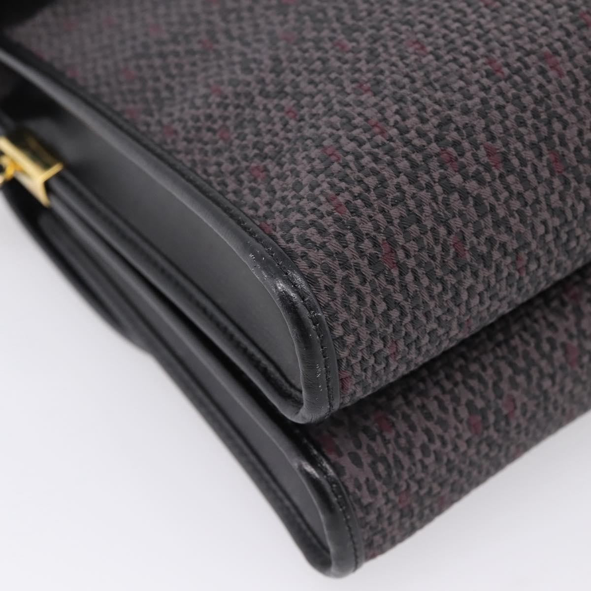 Saint Laurent Vintage Shoulder bag Leather, Gray, Canvas, Shoulder Bag
