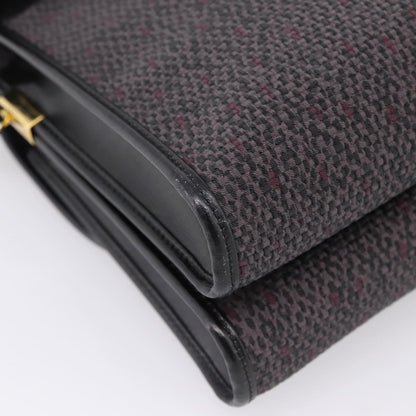 Saint Laurent Vintage Shoulder bag Leather, Gray, Canvas, Shoulder Bag