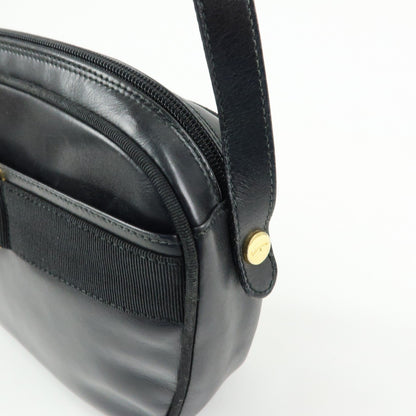 Salvatore Ferragamo Vara Bow Camera Leather, Black, Leather, Shoulder Bag