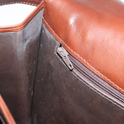 Valentino Garavani Vintage Leather, Brown, Leather, Shoulder Bag