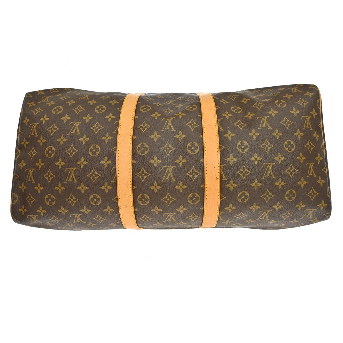Louis Vuitton Keepall Monogram, Brown, Canvas, Travel Bag