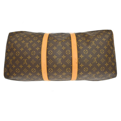 Louis Vuitton Keepall Monogram, Brown, Canvas, Travel Bag