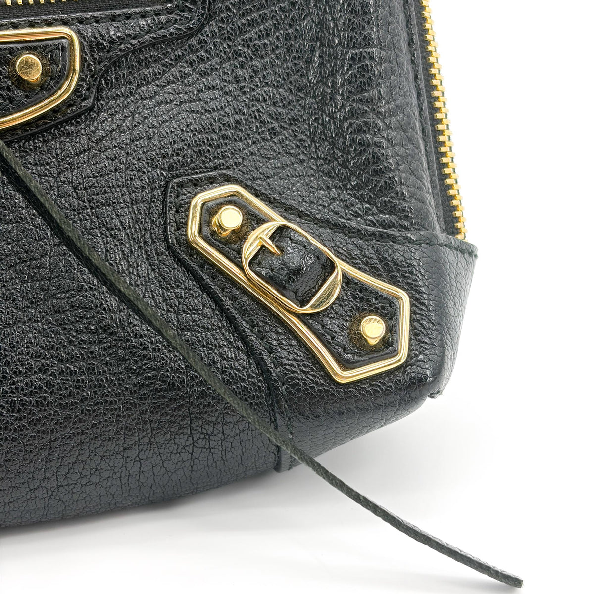 Balenciaga Classic Studs Chain Reporter Leather, Black, Leather, Crossbody Bag