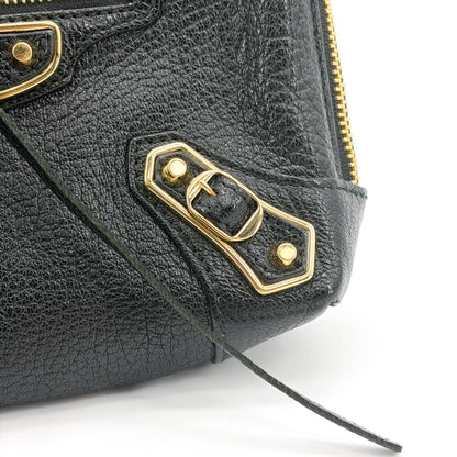 Balenciaga Classic Studs Chain Reporter Leather, Black, Leather, Crossbody Bag