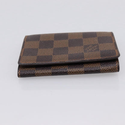 Louis Vuitton Business Card Case Damier, Brown, Canvas, Card Holder