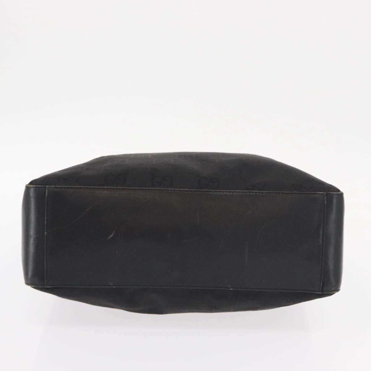 Gucci Vintage Hobo GG Canvas and leather, Black, Canvas, Shoulder Bag