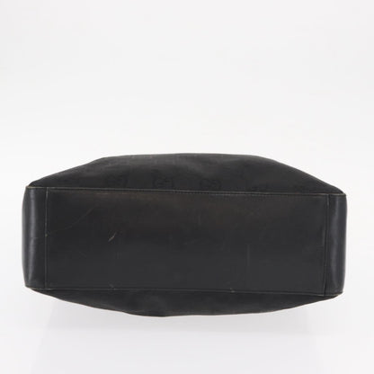 Gucci Vintage Hobo GG Canvas and leather, Black, Canvas, Shoulder Bag