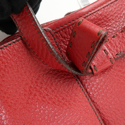 Prada Shoulder Leather, Red, Leather, Shoulder Bag