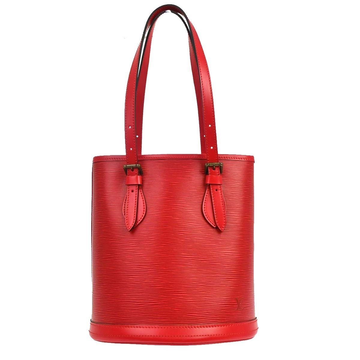Louis Vuitton Bucket Epi Leather, Red, Leather, Tote Bag