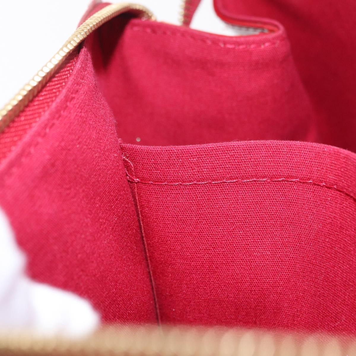 Louis Vuitton Rosewood Avenue Monogram Vernis, Red, Patent Leather, Handbag