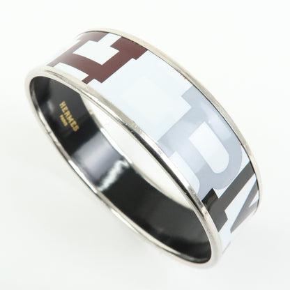 Hermes Bangle Printed Enamel, Multicolour, Metal, Bracelet