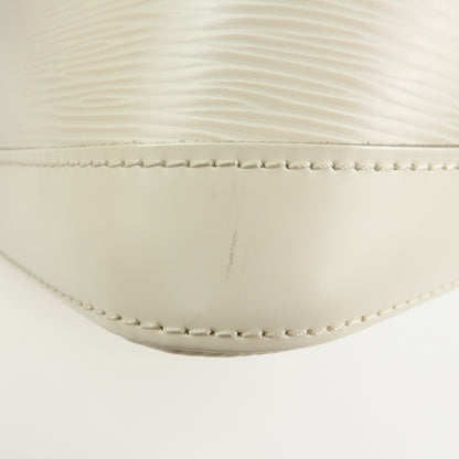 Louis Vuitton Alma Epi Leather, White, Leather, Handbag
