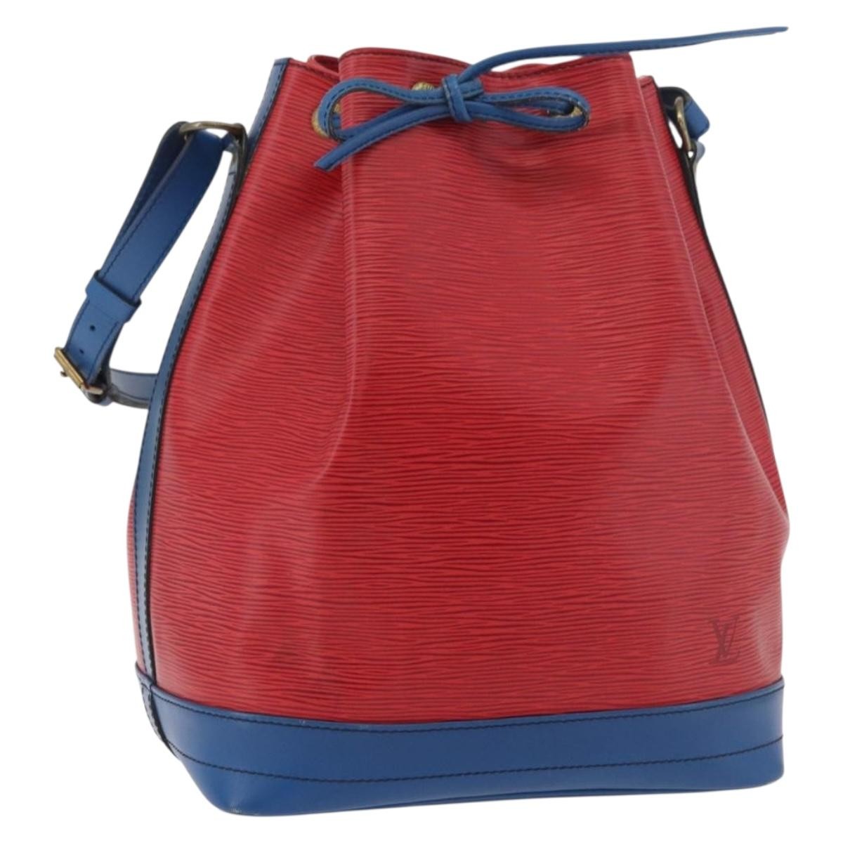Louis Vuitton Bicolor Noe Epi Leather, Red, Leather, Shoulder Bag