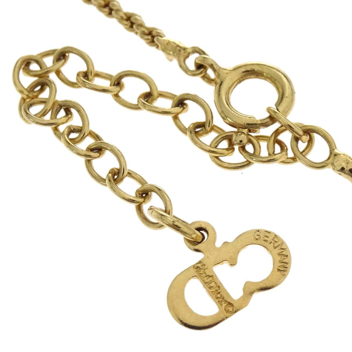 Christian Dior CD Pendant Gold-plated, Gold, Gold Plated, Necklace