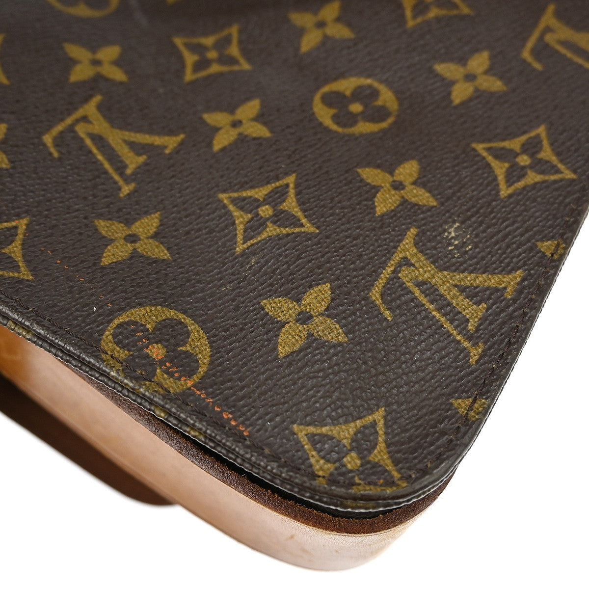 Louis Vuitton Cartouchiere Monogram, Brown, Canvas, Shoulder Bag