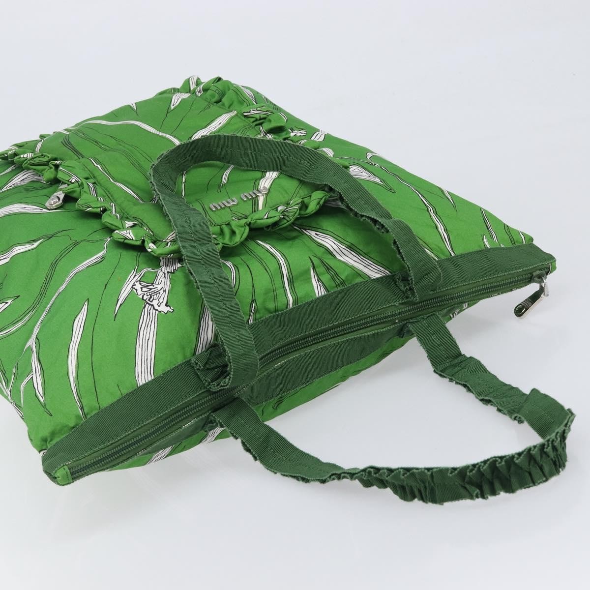 Miu Miu Vintage Nylon, Green, Nylon, Handbag