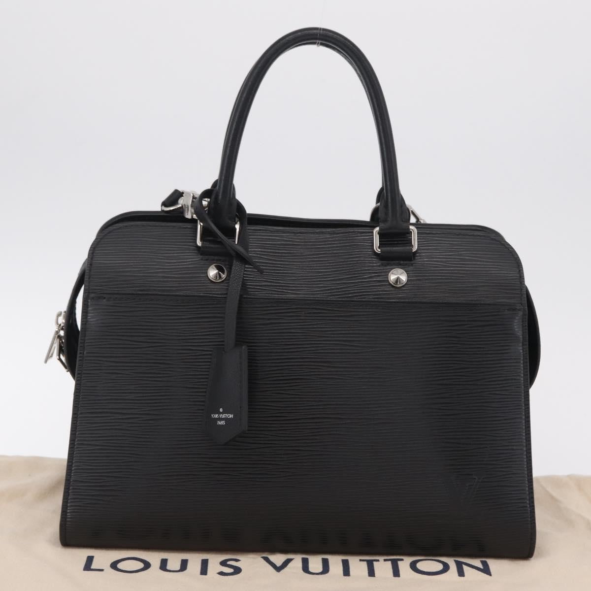 Louis Vuitton Vaneau Epi Leather, Black, Leather, Handbag