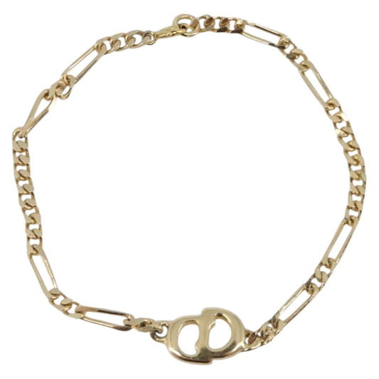 Christian Dior Vintage logo Metal, Gold, Metal, Bracelet