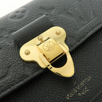 Louis Vuitton Vavin Chain Monogram Empreinte Leather, Black, Leather, Crossbody Bag