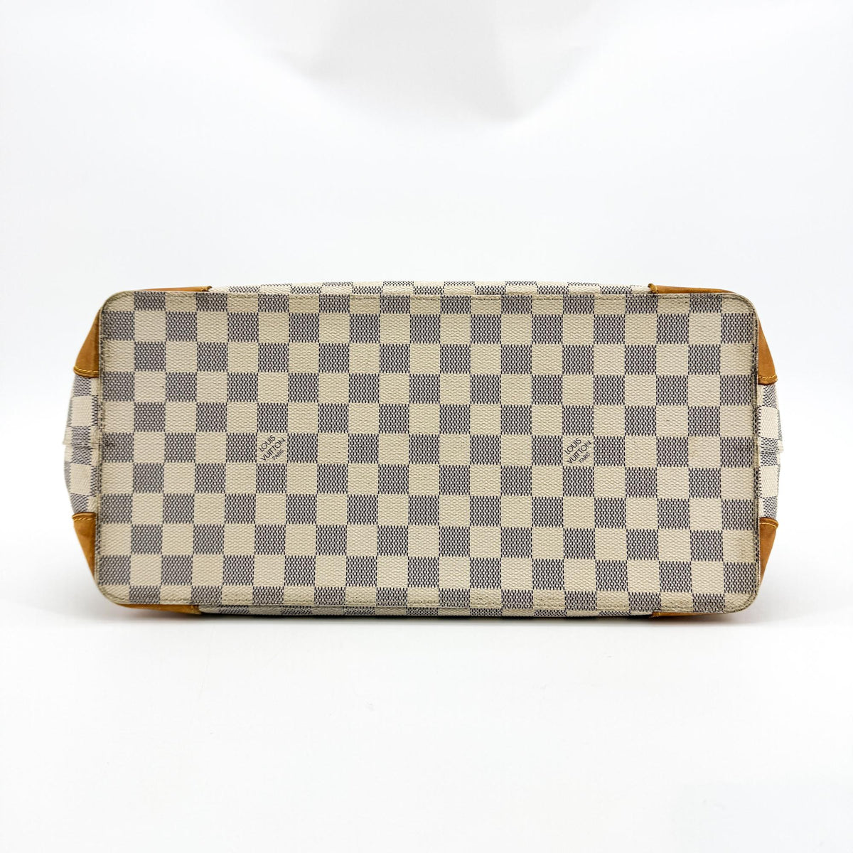 Louis Vuitton Hampstead Damier Ebene, White, Canvas, Tote Bag