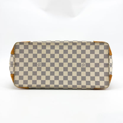 Louis Vuitton Hampstead Damier Ebene, White, Canvas, Tote Bag