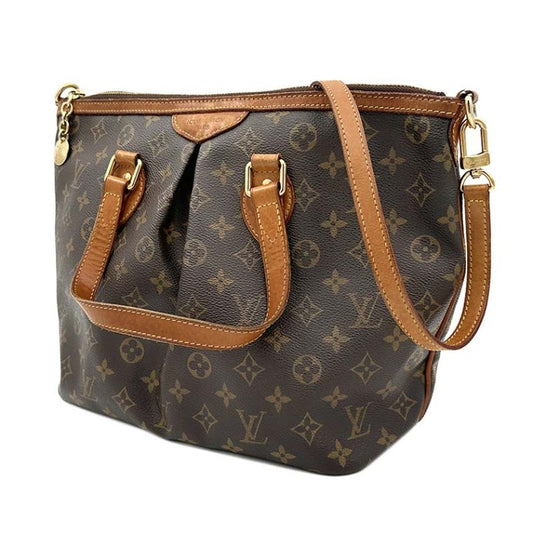 Louis Vuitton Palermo Monogram Canvas, Brown, Canvas, Handbag