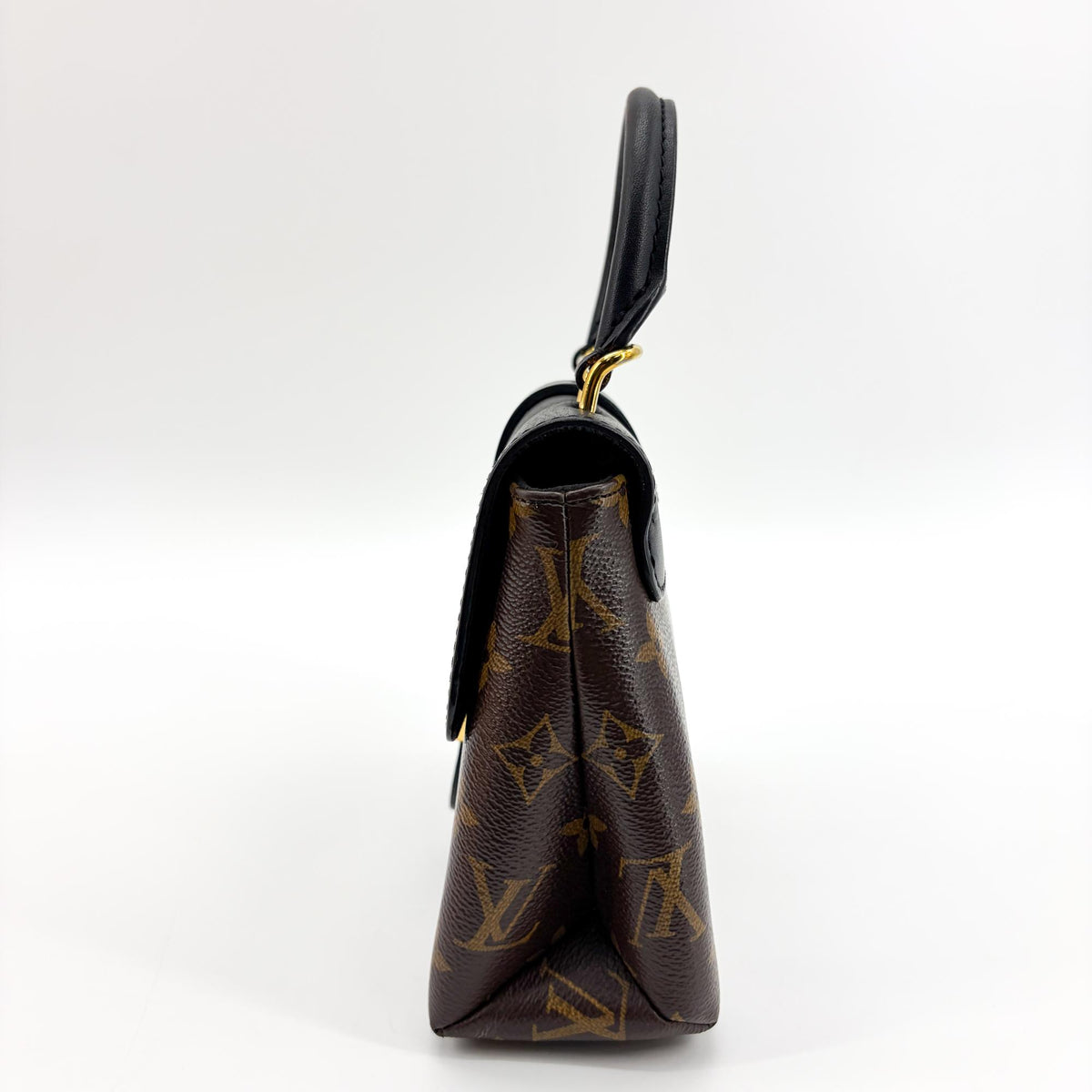 Louis Vuitton Locky Monogram Canvas with Leather, Black, Canvas, Handbag