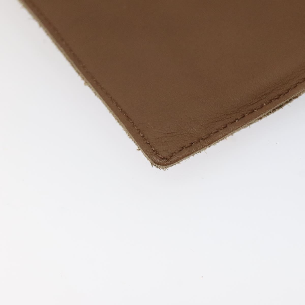Bottega Veneta Vintage Front Pocket Waist Leather, Brown, Leather, Clutch
