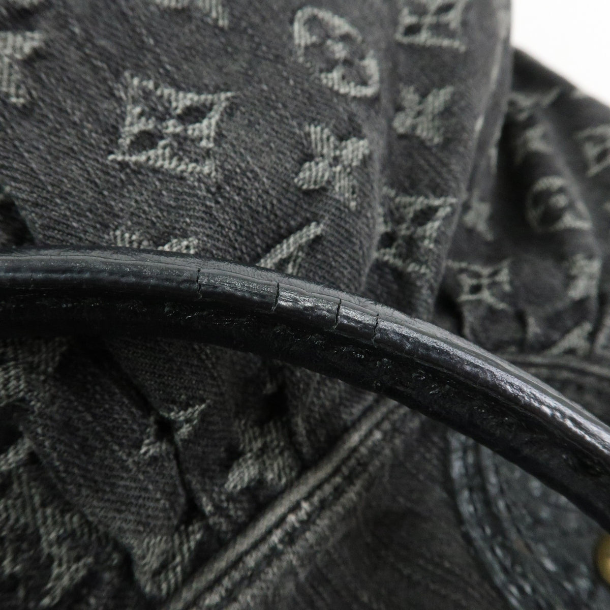 Louis Vuitton Neo Cabby Monogram Denim, Black, Denim, Handbag