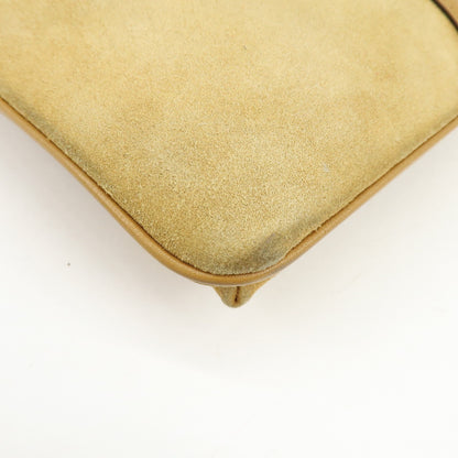 Gucci Arli Suede with Leather, Beige, Suede, Shoulder Bag
