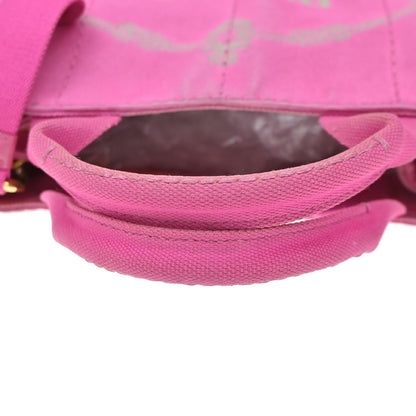 Prada Canapa Open Tote Canvas, Pink, Canvas, Tote Bag