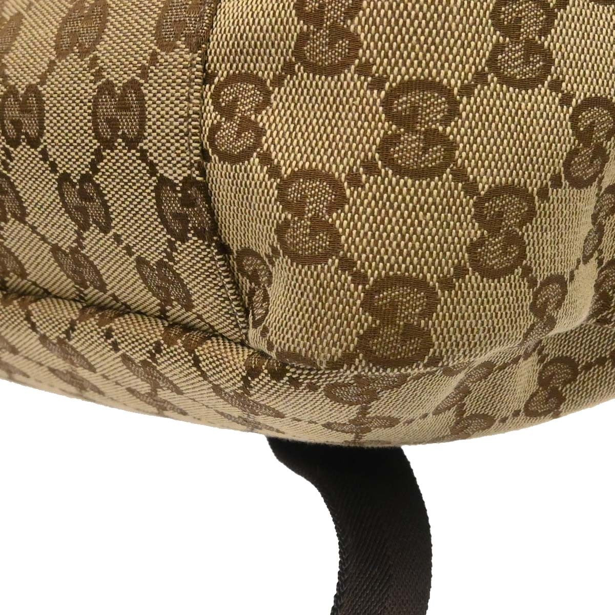 Gucci Buckle Messenger GG Canvas, Beige, Canvas, Handbag