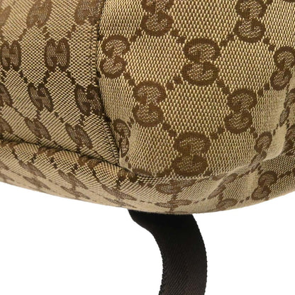 Gucci Buckle Messenger GG Canvas, Beige, Canvas, Handbag