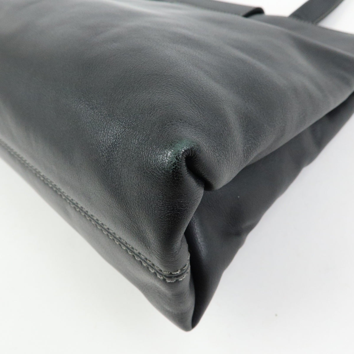 Bvlgari Tote Leather, Black, Leather, Tote Bag
