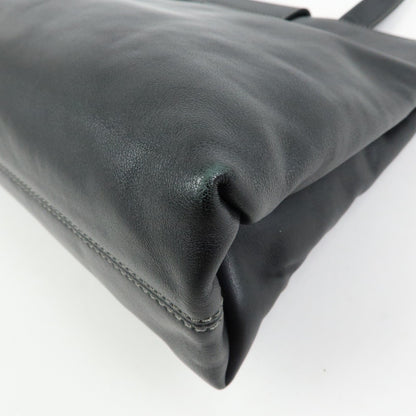 Bvlgari Tote Leather, Black, Leather, Tote Bag
