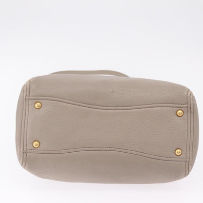 Miu Miu Madras Leather, Gray, Leather, Shoulder Bag