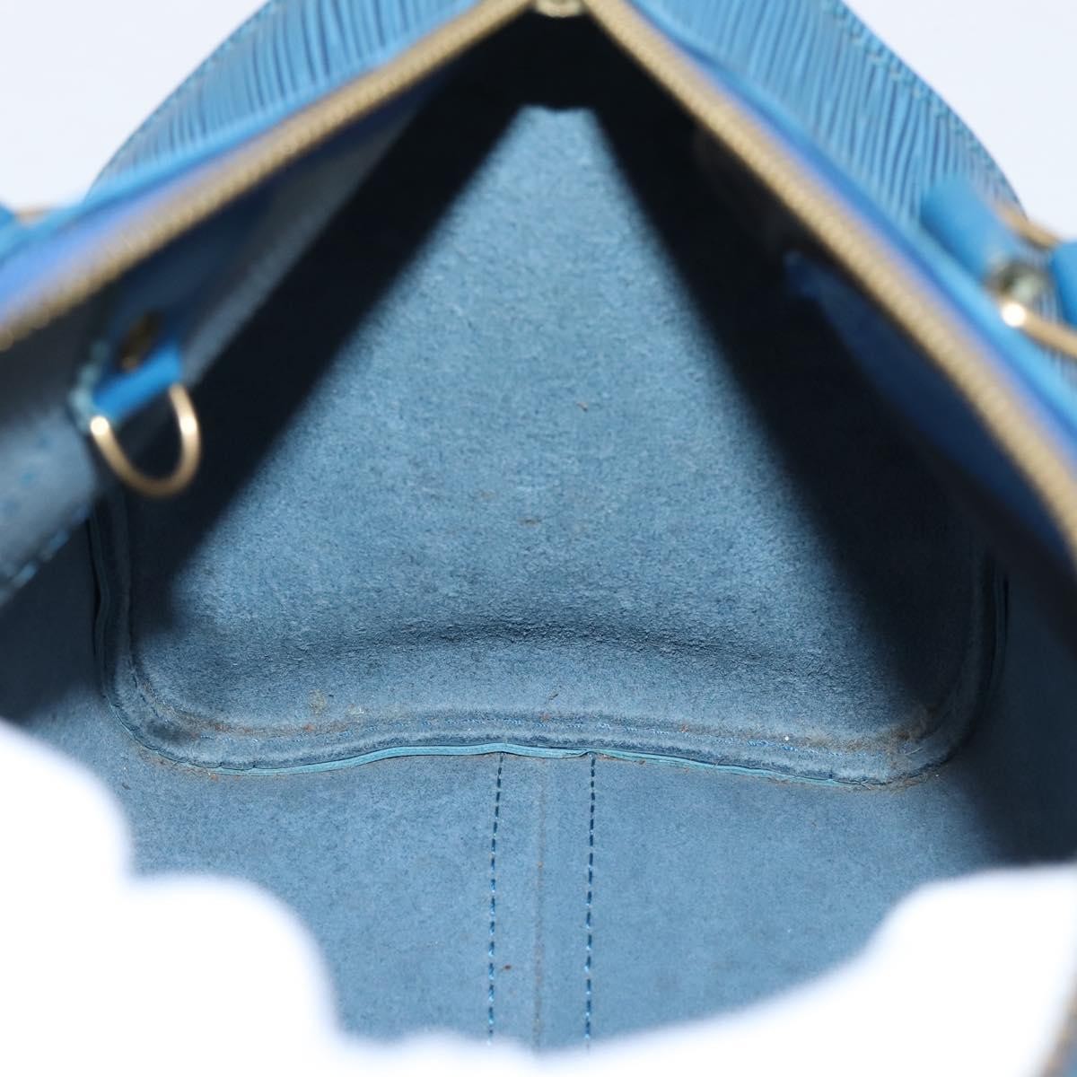 Louis Vuitton Speedy Epi Leather, Blue, Leather, Handbag