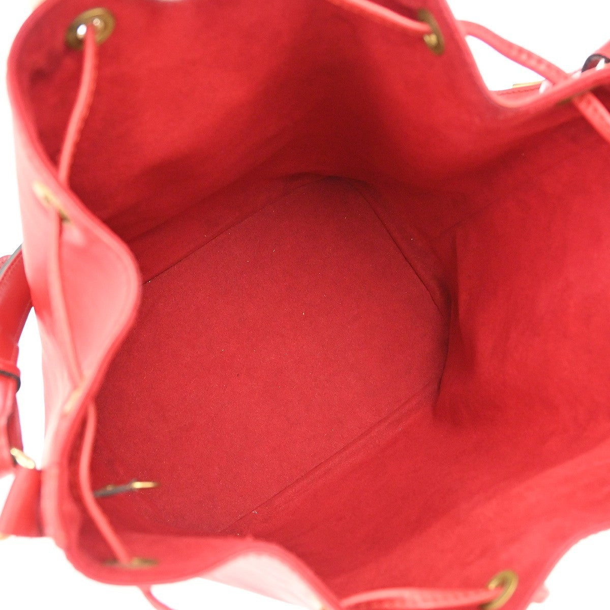 Louis Vuitton Noe Epi Leather, Red, Leather, Handbag