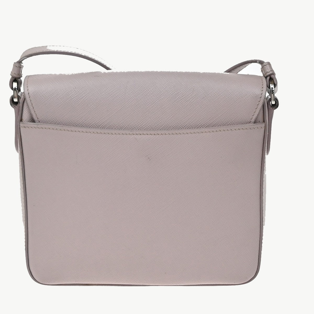 Prada Sound Flap Embroidered Saffiano, Pink, Leather, Shoulder Bag