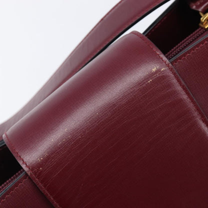 Cartier Must de cartier Leather, Burgundy, Leather, Shoulder Bag